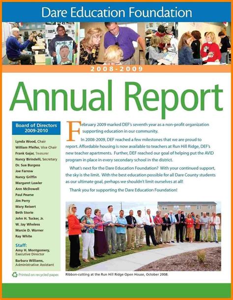 See how other organizations in your field or geographic area are designing their reports. . Sample annual report for small nonprofit